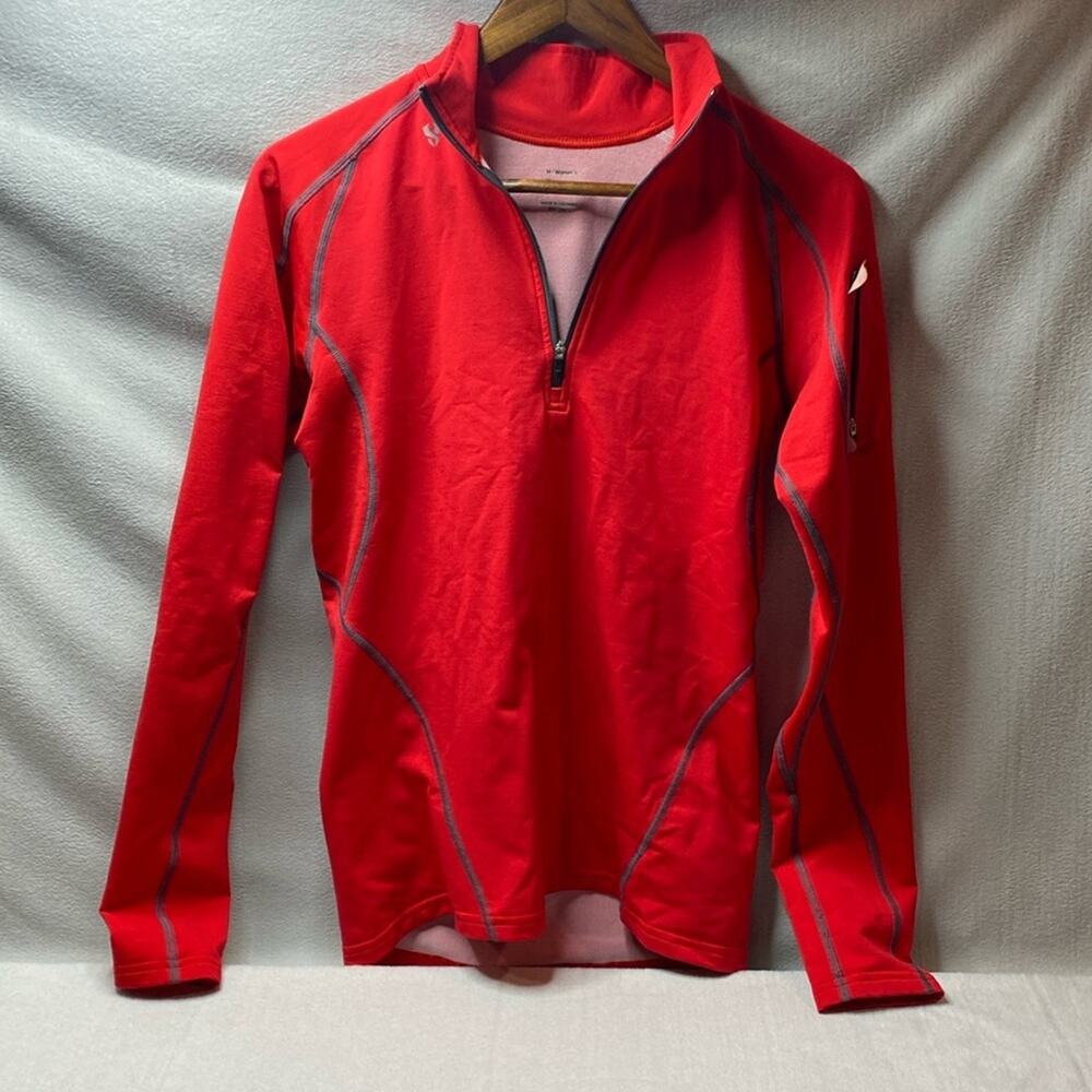 Stoic red 1/4 zip pullover size medium